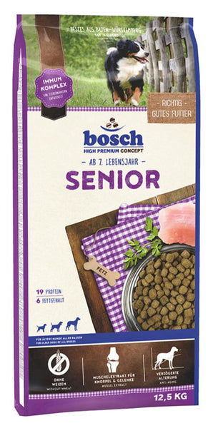 Bosch Dog Senior, 12,5 kg, krmivo pro starší psy.