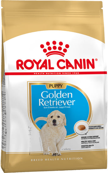 Royal Canin Breed Zlatý Retriever Junior 12kg – Krmivo pro štěňata zlatých retrívrů, podpora růstu a zdraví kloubů, balení 12kg.