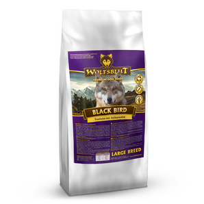 Granule Wolfsblut Dog Large Breed Black Bird s křepelkou pro velká plemena, 2 kg.