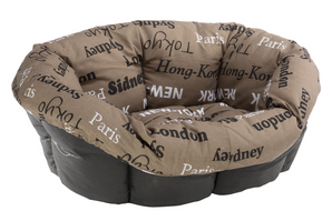 Polštář SOFA 8 bavlna města 85x62x28,5cm - Velký polštář pro psy, vyrobený z měkké bavlny pro kvalitní odpočinek.