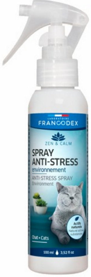 Francodex Anti stress Sprej kočka 100ml – Sprej pro kočky na snížení stresu a napětí, balení 100ml