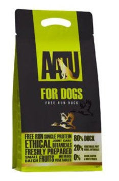 Granule pro psy AATU Dog 80/20 Duck 1,5kg s vysokým obsahem kachního masa.