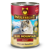 Konzerva Wolfsblut Dog Adult Blue Mountain s jelením masem a batáty pro dospělé psy, 395 g.