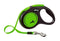 Vodítko FLEXI Neon S pásek 5m/15kg černá/zelená, flexibilní vodítko pro psy do 15 kg, délka 5 metrů, černá a zelená barva.