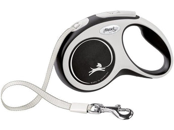Vodítko FLEXI Comfort XS pásek 3m/12kg černá, ideální pro malé psy do 12 kg, délka 3 metry, černá barva.