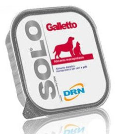 SOLO Galleto 100% (kohoutek) vanička 300g - Vysoce kvalitní kohoutí maso, ideální pro zdravou výživu koček a psů.