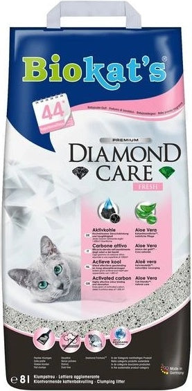 Podestýlka Biokat's Diamond Fresh 8l – Prémiové stelivo s vůní, balení 8 l.
