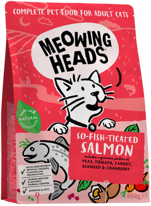Meowing Heads So fish tiCated Salmon 450 g – Krmivo pro kočky s lososem, balení 450 g.