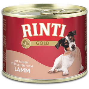 Rinti Dog Gold konzerva jehně 185g - Konzerva s jehněčím pro psy s citlivým trávením.