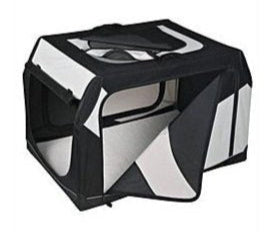 Přepravka Vario nylon S 61x43x46cm černo-šedá - Vysoce kvalitní přepravka pro psy a kočky, pohodlná a bezpečná pro vaše zvíře.