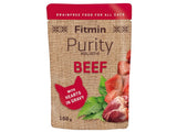 Kapsička Fitmin cat Purity s hovězím masem a srdíčky pro kočky, 100 g.