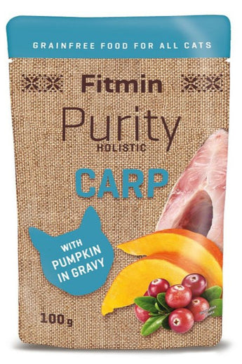 Kapsička Fitmin cat Purity s kaprem a dýní pro kočky, 100 g.