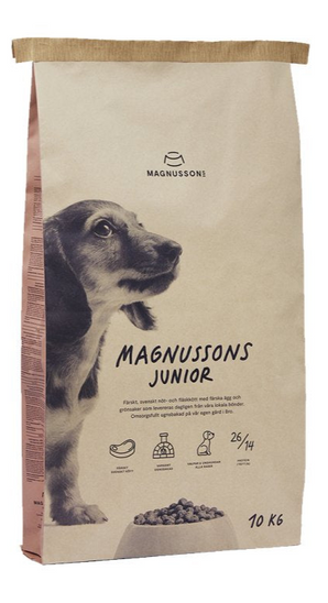 Magnusson Meat&Biscuit Junior 10kg balení suchého krmiva pro mladé psy.