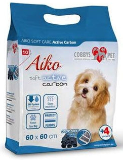 Podložka absorb. pro psy ActivCarbon 60x60cm 10ks - Absorpční podložky pro psy s aktivním uhlím. Balení 10 kusů.