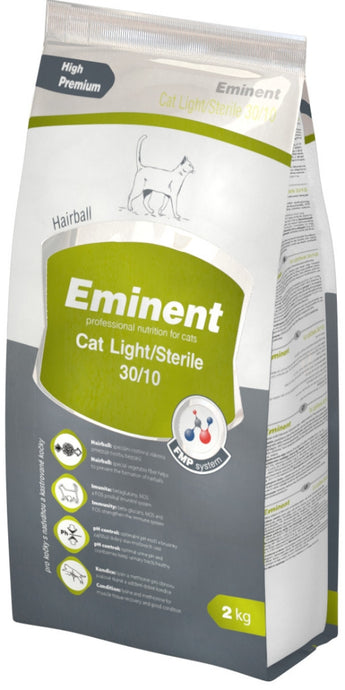 Eminent Cat Light Sterile 2 kg - Nízkokalorické krmivo pro sterilizované kočky s kontrolou hmotnosti. Balení 2 kg.