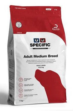 Balení krmiva pro dospělé psy středních plemen CXD-M, 4 kg.