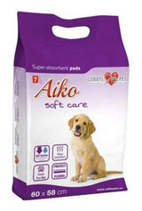 Podložka absorpční pro psy Aiko Soft Care, velikost 60x58 cm, balení 7 kusů.