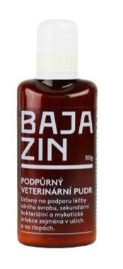 Bajazin pudr 50g v elegantním balení na bílém pozadí.