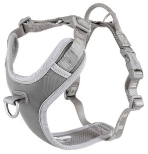 Postroj Hurtta Venture No-Pull šedý 45-60cm - Postroj pro psy, který efektivně zabraňuje tahání a poskytuje komfort.