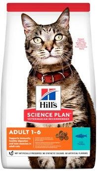 Hill's Pet Nutrition Fel. Science Plan Adult Tuna 10 kg – Krmivo pro dospělé kočky s tuňákem, balení 10 kg.