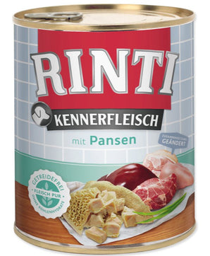 Rinti Dog Kennerfleisch konzerva žaludky 800g - Konzerva s žaludky pro psy, ideální pro zdravý trávicí systém.