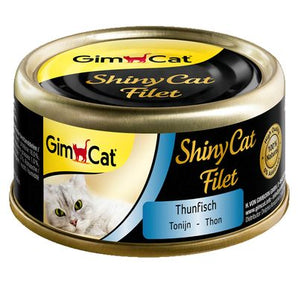 GimPet ShinyCat tuňák 70g – Konzerva pro kočky s tuňákem, balení 70g