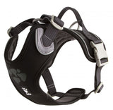 Postroj Hurtta Weekend Warrior černý 100-120cm - Postroj v klasické černé barvě pro velké psy, vhodný pro procházky a outdoorové aktivity.