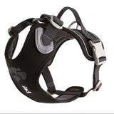 Postroj Hurtta Weekend Warrior černý 80-100cm - Postroj pro velké psy s pohodlným designem v černé barvě pro aktivní venčení.
