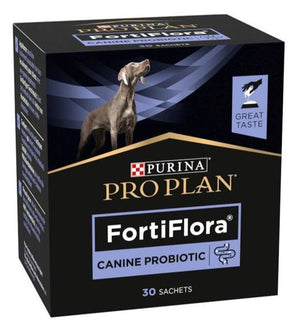 Purina PPVD Canine Fortiflora plv 30x1g - Prášek pro psy s probiotiky, které podporují zdraví střev a zlepšují trávení.