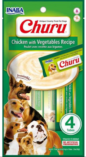 Churu Dog Chicken with Vegetables 4x14g
