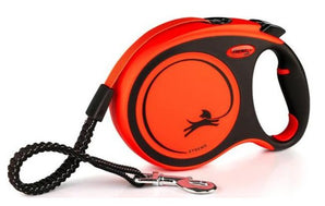 Vodítko FLEXI Xtreme L pásek 8m/55kg oranžová, robustní a odolné vodítko pro psy do 55 kg, délka 8 metrů, v oranžové barvě.