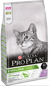 Pro Plan Cat Sterilised krůtí 10 kg – Krmivo s krůtím masem pro sterilizované kočky, balení 10 kg.