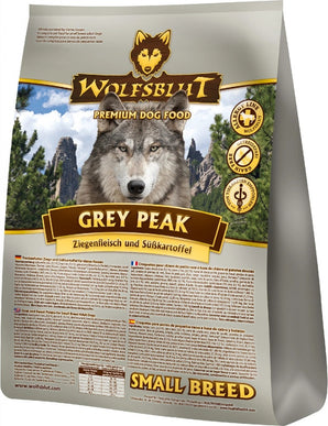 Granule Wolfsblut Dog Small Breed Grey Peak s kozím masem pro malé psy, 2 kg.