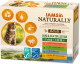 Iams Cat mix masa v omáčce 12 x 85 g – Směs konzerv pro kočky s různými druhy masa, balení 12 x 85 g.