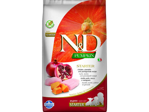 N&D Pumpkin DOG Puppy Starter Chicken & Pomegranate, 2,5 kg, startovací krmivo pro štěňata.