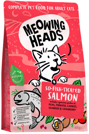Meowing Heads So fish tiCated Salmon 4 kg – Krmivo pro kočky s lososem, balení 4 kg.