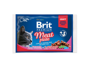 Brit Premium Cat kapsa Meat Plate 4x100g