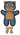Hračka pes BUDDY kočka modrá Zolux