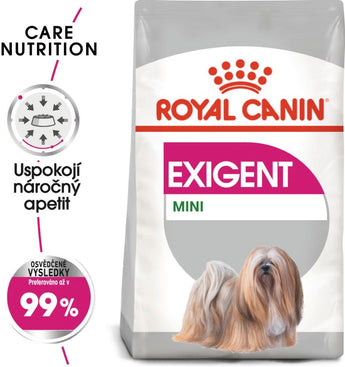 Royal Canin Mini Exigent 1kg – Krmivo pro vybíravé psy malých plemen, balení 1 kg.
