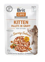 Brit Care Cat Fillets in Gravy Kitten Savor.Salmon 85g