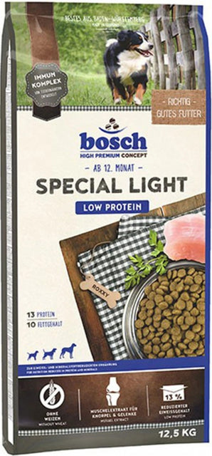 Bosch Dog Light, 12,5 kg, dietní krmivo pro psy s nadváhou.