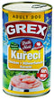 GREX konz. pes drůbeží 1280g - kvalitní konzervované krmivo pro psy s drůbežím masem, podporující zdraví a vitalitu zvířat.