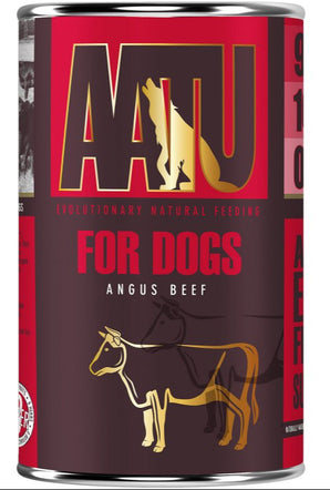 Konzerva pro psy AATU Dog Beef Angus 400g s hovězím masem Angus.