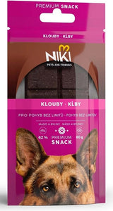 Pamlsky pro psy NIKI SNACK Klouby 60g, zdravé kloubní výživové doplňky.