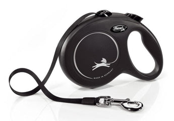 Vodítko FLEXI Classic NEW L, 5m, pro psy do 50kg, černé.