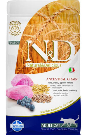 N&D LG CAT Adult Lamb & Blueberry 5kg