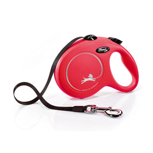 Vodítko FLEXI Classic NEW L pásek 8m/50kg červená