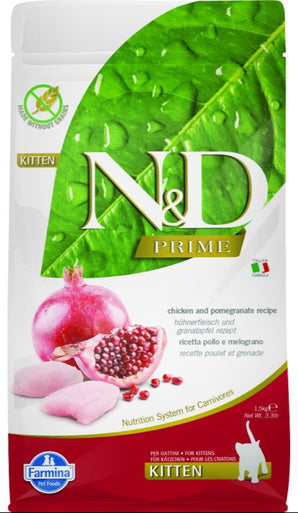 N&D PRIME CAT KITTEN Chicken & Pomegranate 1,5kg