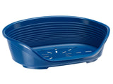 Pelech plast SIESTA DLX 2 modrý 49x36x17,5cm - Kvalitní plastový pelech pro malé psy, snadno udržovatelný a praktický pro každodenní použití.