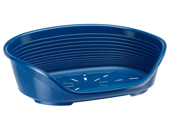 Pelech plast SIESTA DLX 2 modrý 49x36x17,5cm - Kvalitní plastový pelech pro malé psy, snadno udržovatelný a praktický pro každodenní použití.